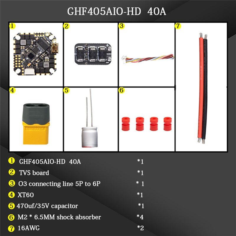 ABTI-GHF405AIO-HD 40A AIO Flig - Fpv Drone Flight Controller recensione e prezzo